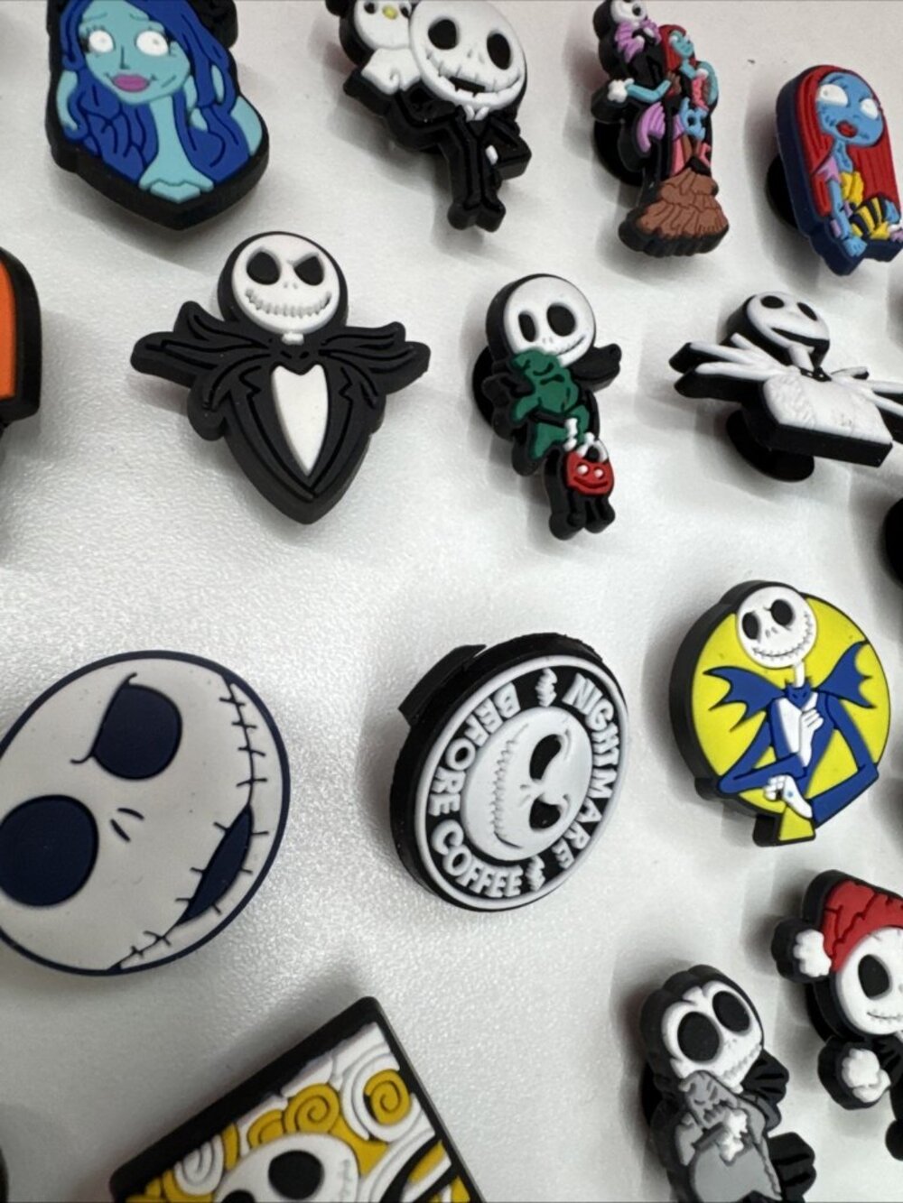 38pcs Halloween Horror Shoe Charms Skull Horror Shoe Charms Pins Sally - Picture 11 of 13